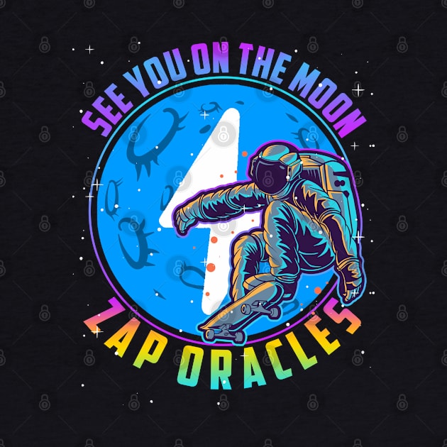 Zap Oracles See You On the Moon Digital Crypto BTC Astronaut by TheBeardComic